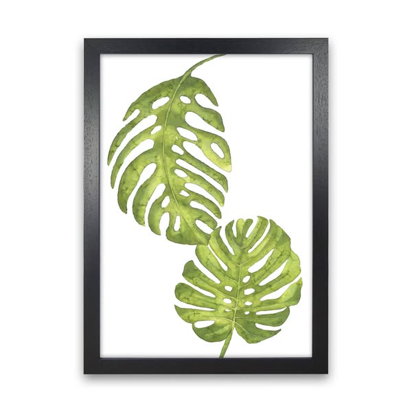 Monstera Leaf Modern Print, Framed Botanical & Nature Art Print