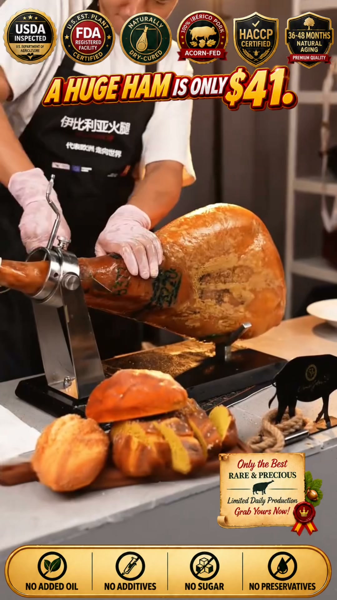 Rare Spanish Ibérico Ham — Only $41 Today!