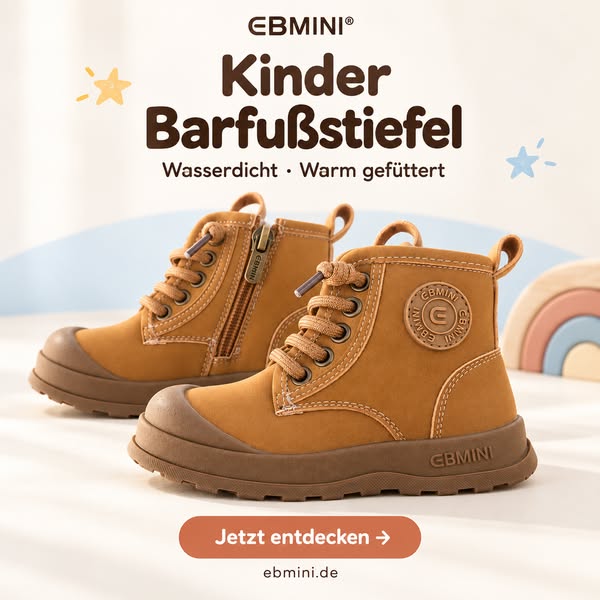 EBMINI® Barfußschuhe, die Kindern Freiheit schenken.