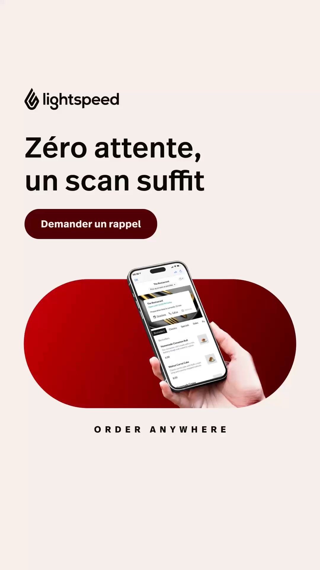 Un QR code, zéro attente