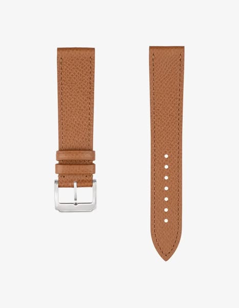 Brown Epsom Leather Strap 17mm-21mm for Watches - 21mm / Small (70/105)