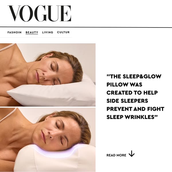 Famous anti-aging Sleep&Glow pillow