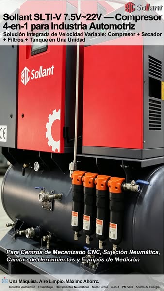 SLTI-7.5V 4-in-1 Air Compressor for Auto Repair & Body Shops