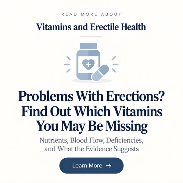 Vitamins and Erectile Health: An Educational Overview