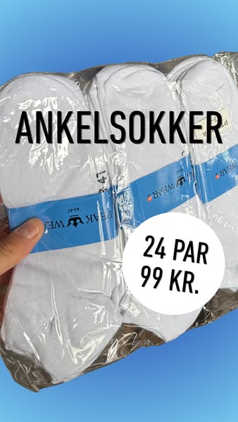 24 par for KUN 99 kr. Shop her
