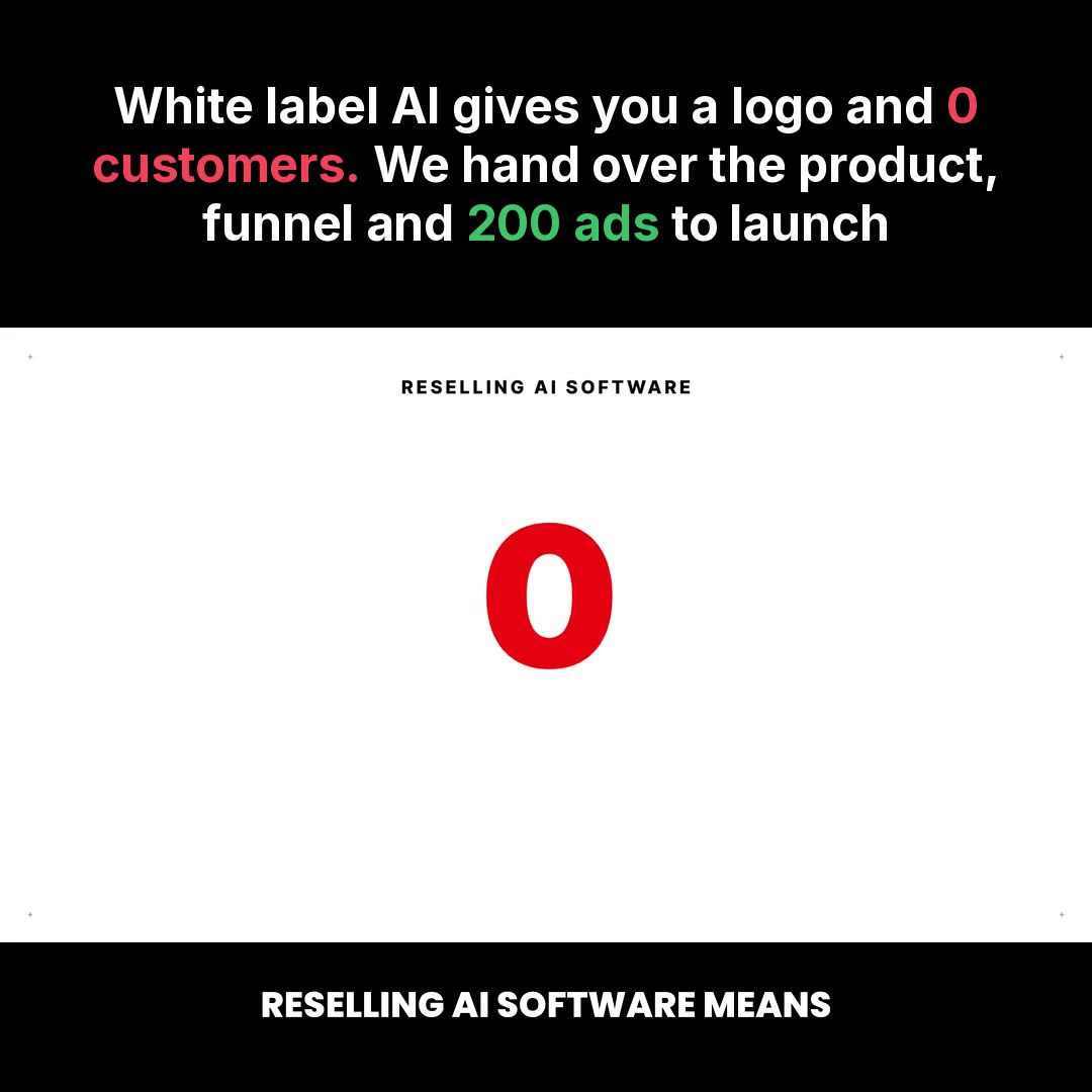 Owning the software doesn't give you customers