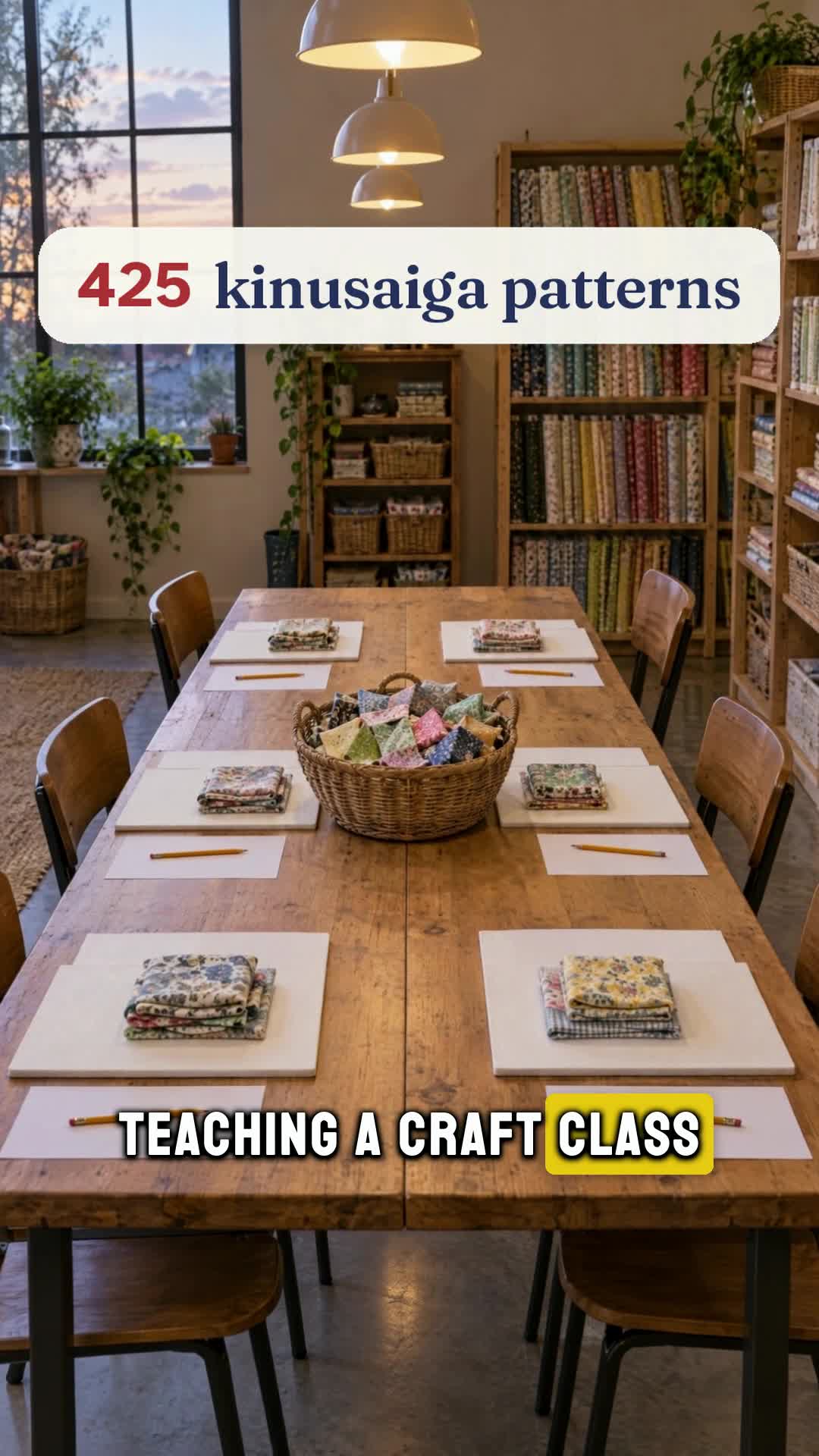 A craft class everyone finishes