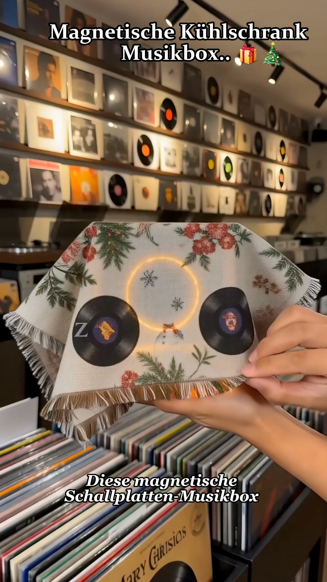 Interaktiver Weihnachtsmusik-Kühlschrankmagnet: Spielt 9 klassische Lieder für eine festliche Küchendekoration!
