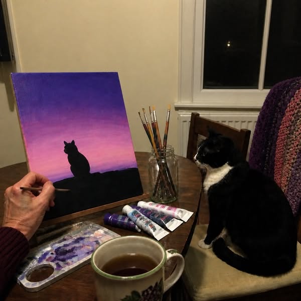 Learn The Modern Art Of Painting Dreamy Acrylic Cats