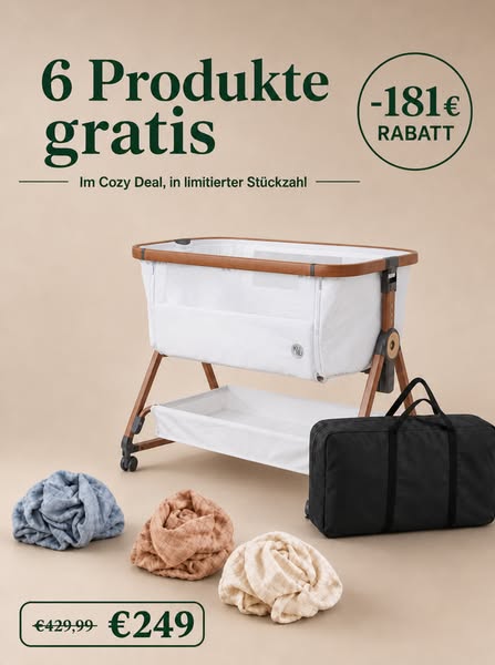 6 Produkte gratis + 181 € Rabatt - der Cozy Deal