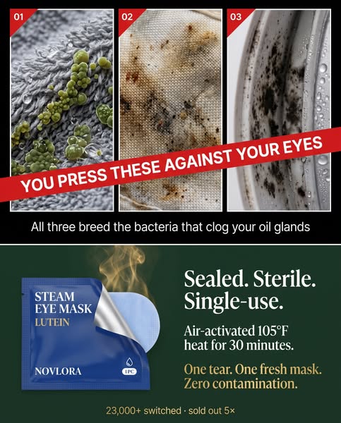 Your warm compress is making you lose vision faster. If not done right.