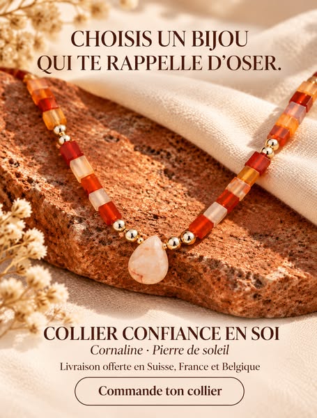 TALISMAN CONFIANCE EN SOI - Cornaline et Pierre de soleil