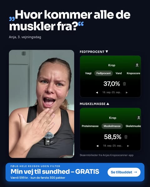 Tab 10 kg sammen med Anja