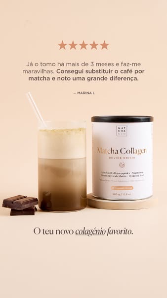 Bem-estar diário com Matcha Collagen