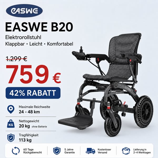 EASWE B20 jetzt nur 759 € – 42 % Rabatt