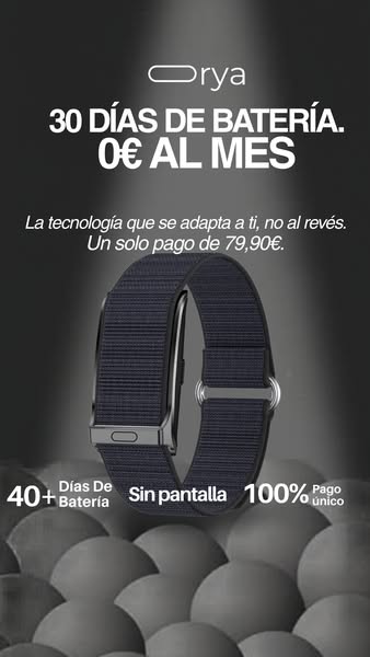 30 días de batería. 0€ al mes. En serio.