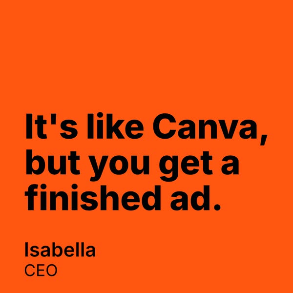 One URL. A week of ads