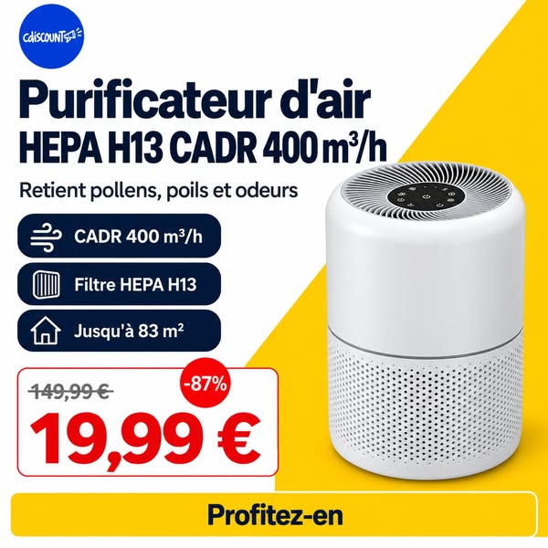 Respirez sans pollen ni poils