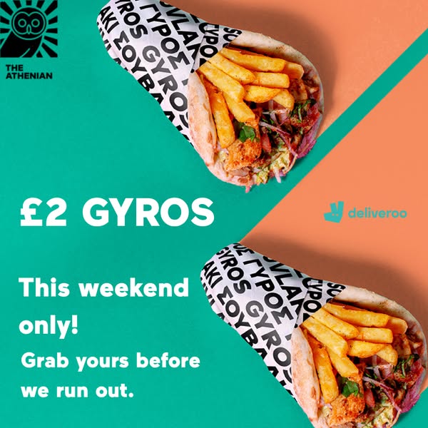 £2 Gyros This Weekend Only