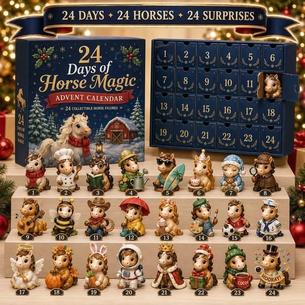 Limited Stock 50% OFF - 2026 Horse Advent Calendar | 24 Days of Horse Magic