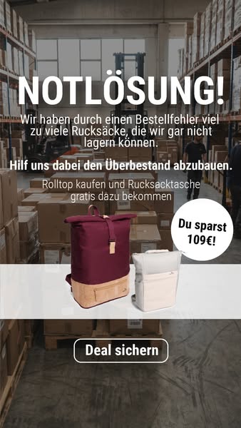 2in1-Rucksack geschenkt