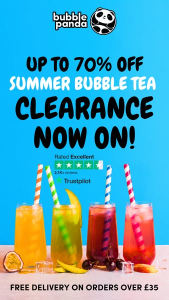 BIGGEST BUBBLE TEA CLEARANCE EVER