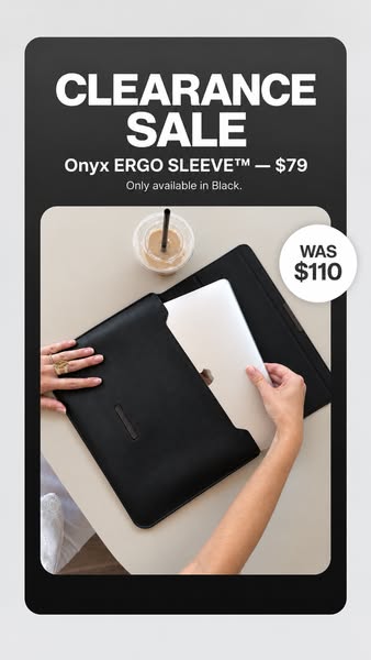 Black. $79. Until it's gone.