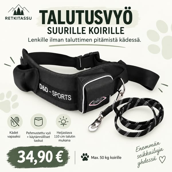 Vapauta kätesi lenkeillä!