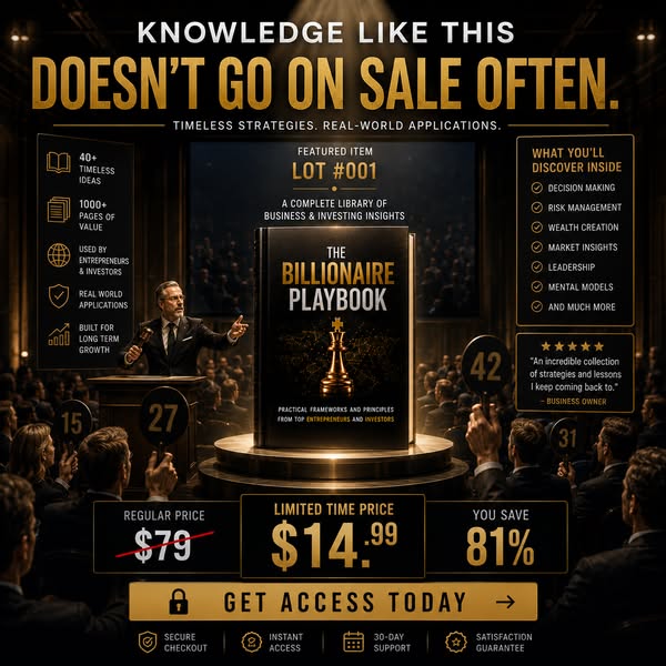 The Billionaire Playbook