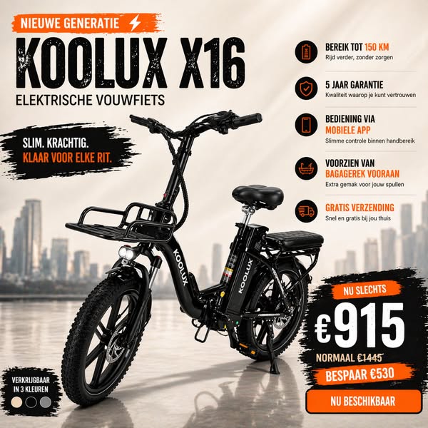 Koolux X16 - Zomerdeal €915
