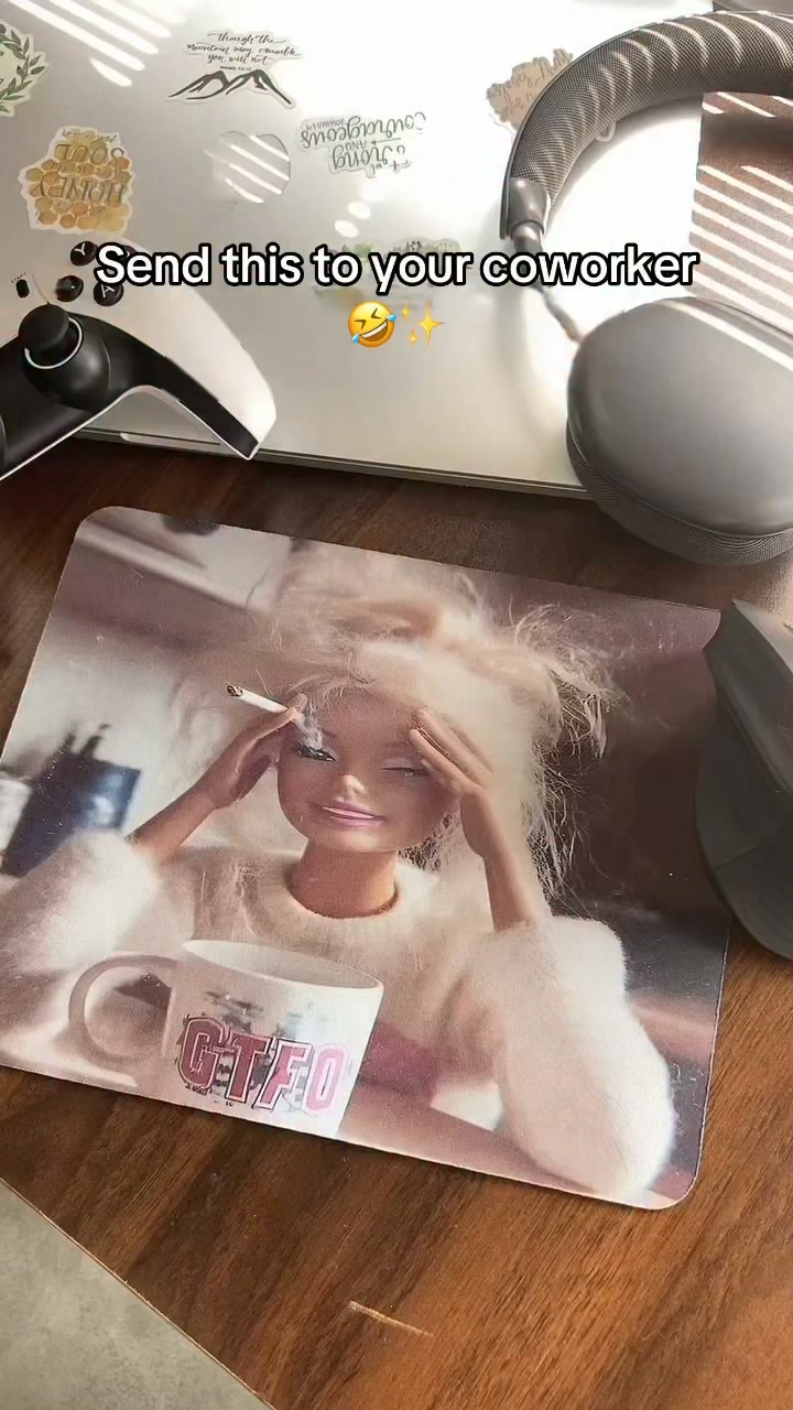 Funny Girl Mouse Pad.