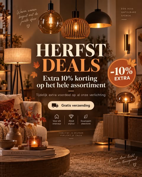 Herfst Deals: 10% extra korting