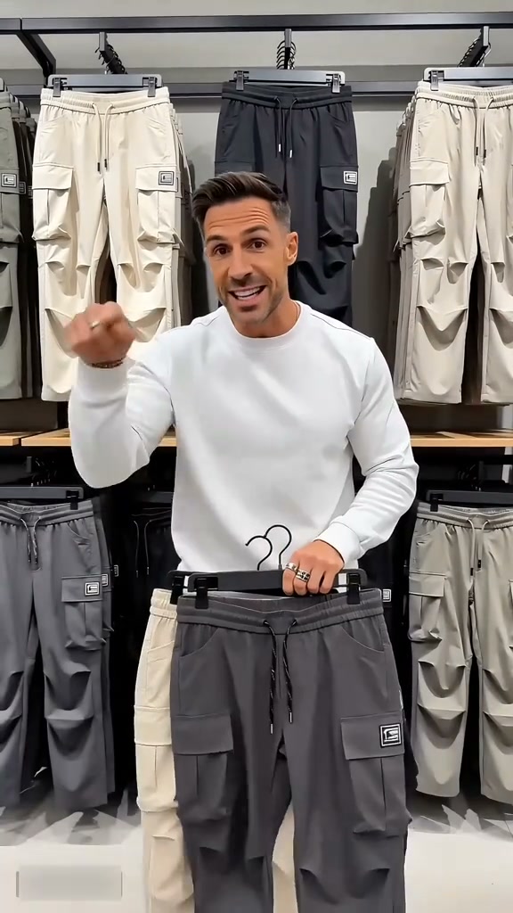 Men's Casual Loose Fit Cargo Pants