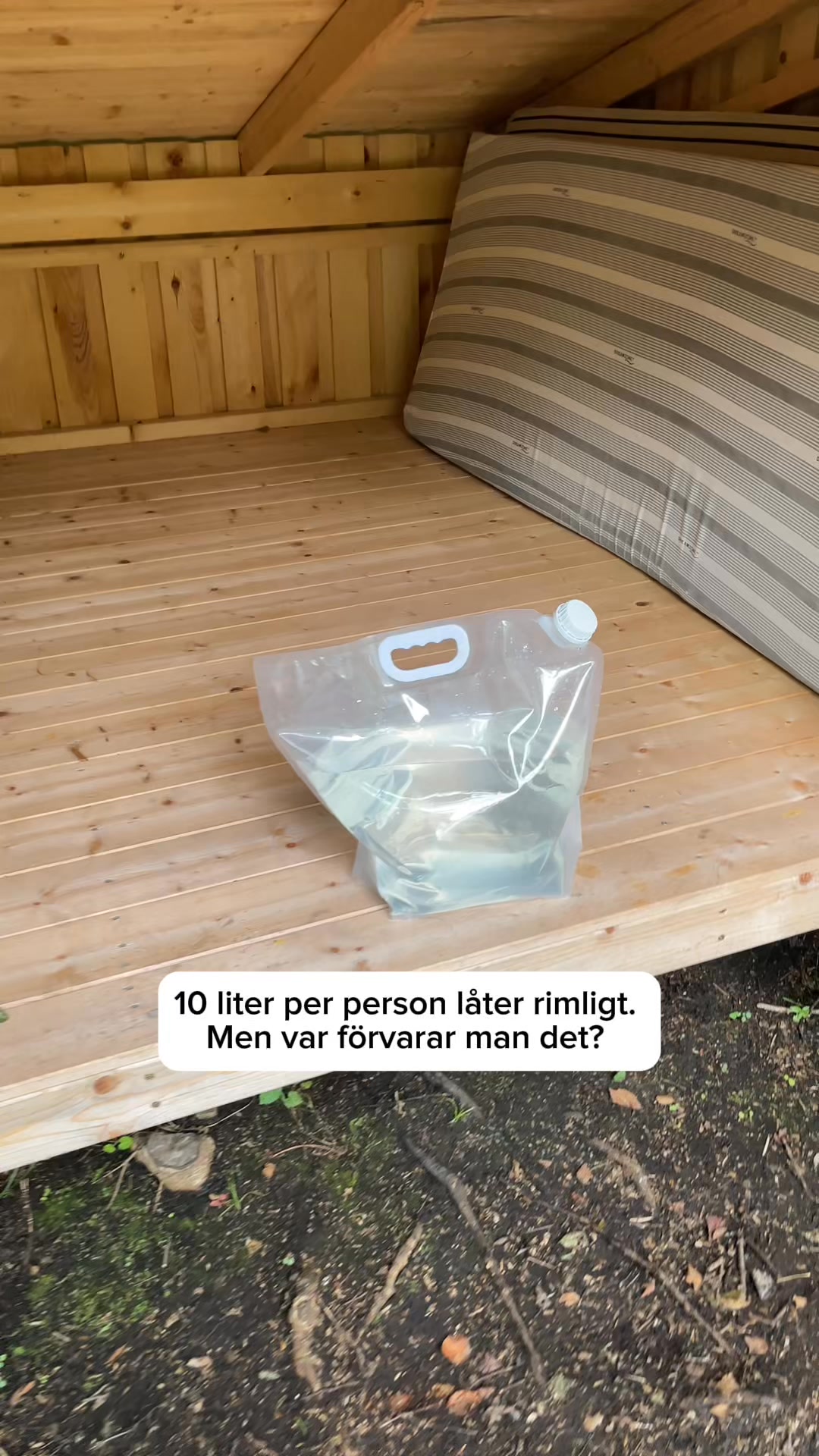 En praktisk lösning för vatten i hemberedskap