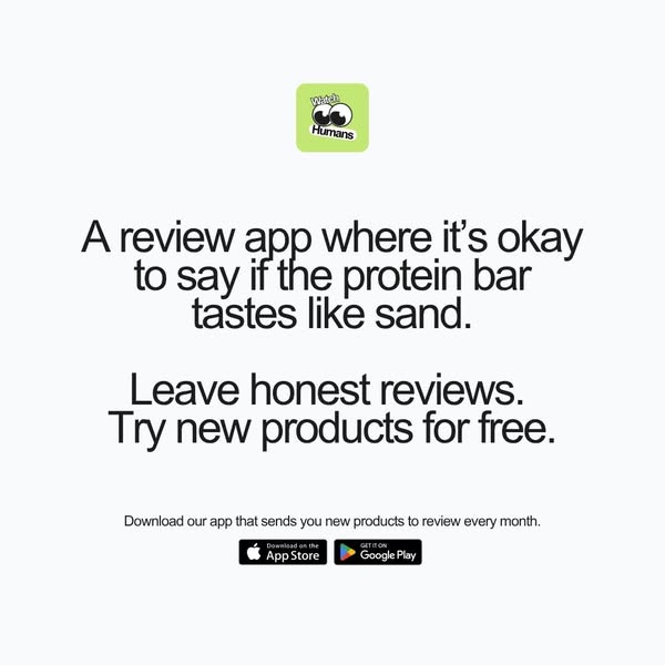 Download our app that sends you new products to review every month.