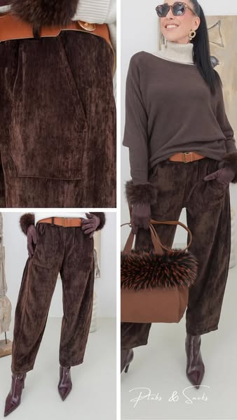 Trendy suede look