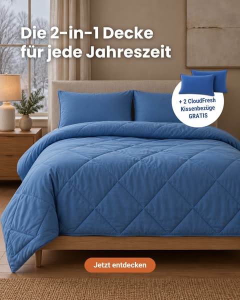 Nur noch kurz: 2 Kissenbezüge GRATIS