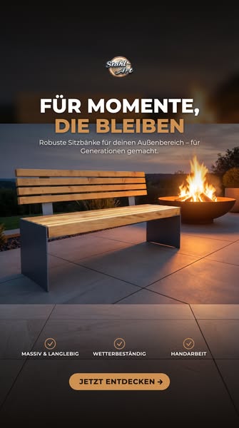 Gartensitzbank aus Tanne