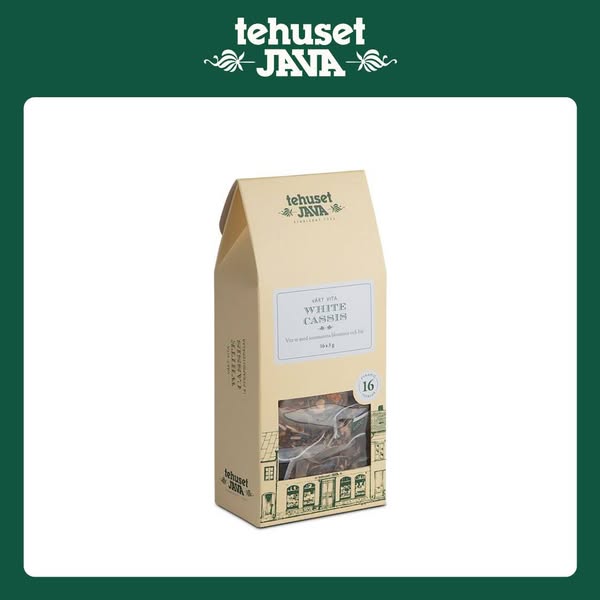 Tehuset Java - White Cassis vitt te tepåsar 16 st
