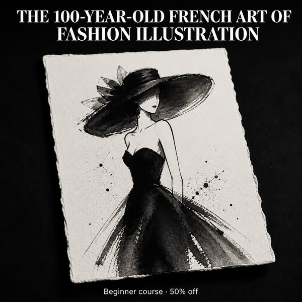Learn the Classic French Art of Watercolor Fashion Illustration