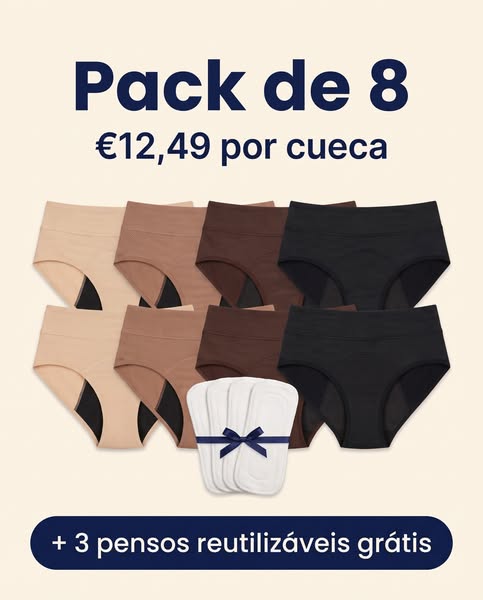 Pack de 8 · €12,49 por cueca