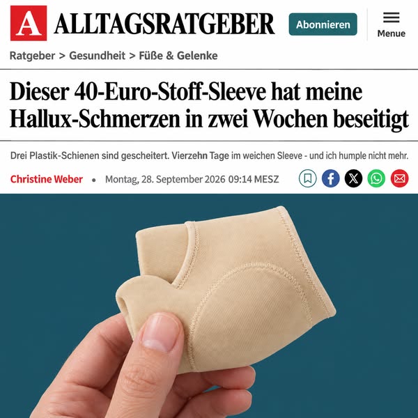 Der erste Hallux-Sleeve für 24/7-Korrektur