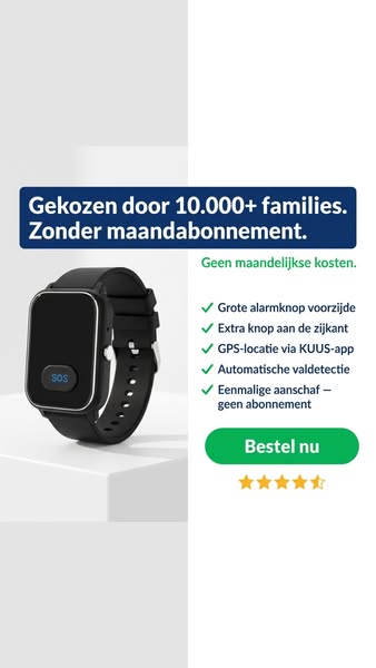 Horloge met valdetectie - zonder abonnement