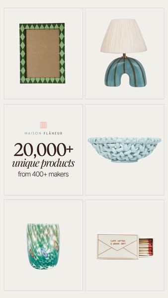 20,000+ unique products from 400 makers worldwide