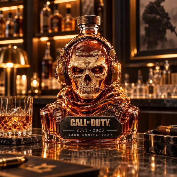 Call of Duty Ghost 23rd Anniversary Commemorative Whiskey Decanter
