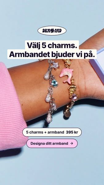 Gratis armband från 5 charms