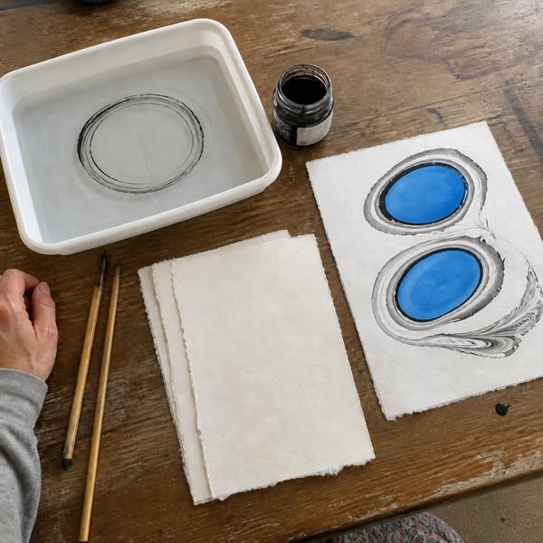 Learn the 900-Year-Old Japanese Art of Paper Marbling