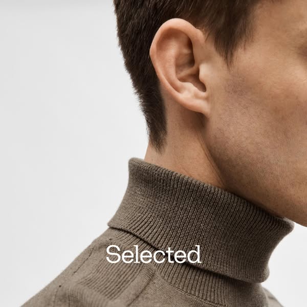 Long-sleeved Roll Neck Pullover - Men