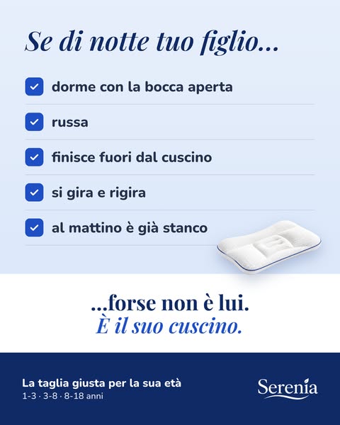 Serenia • Il Cuscino Posturale per Bambini