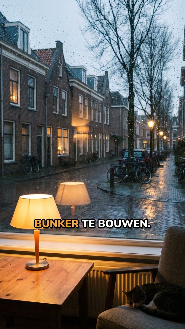 Geen bunker. Wel een radio in de la.